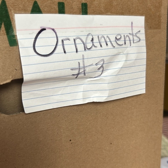 Ceramic Cat Figurine Ornament With Blue Floral Design & Ribbon - Picture 7 of 7